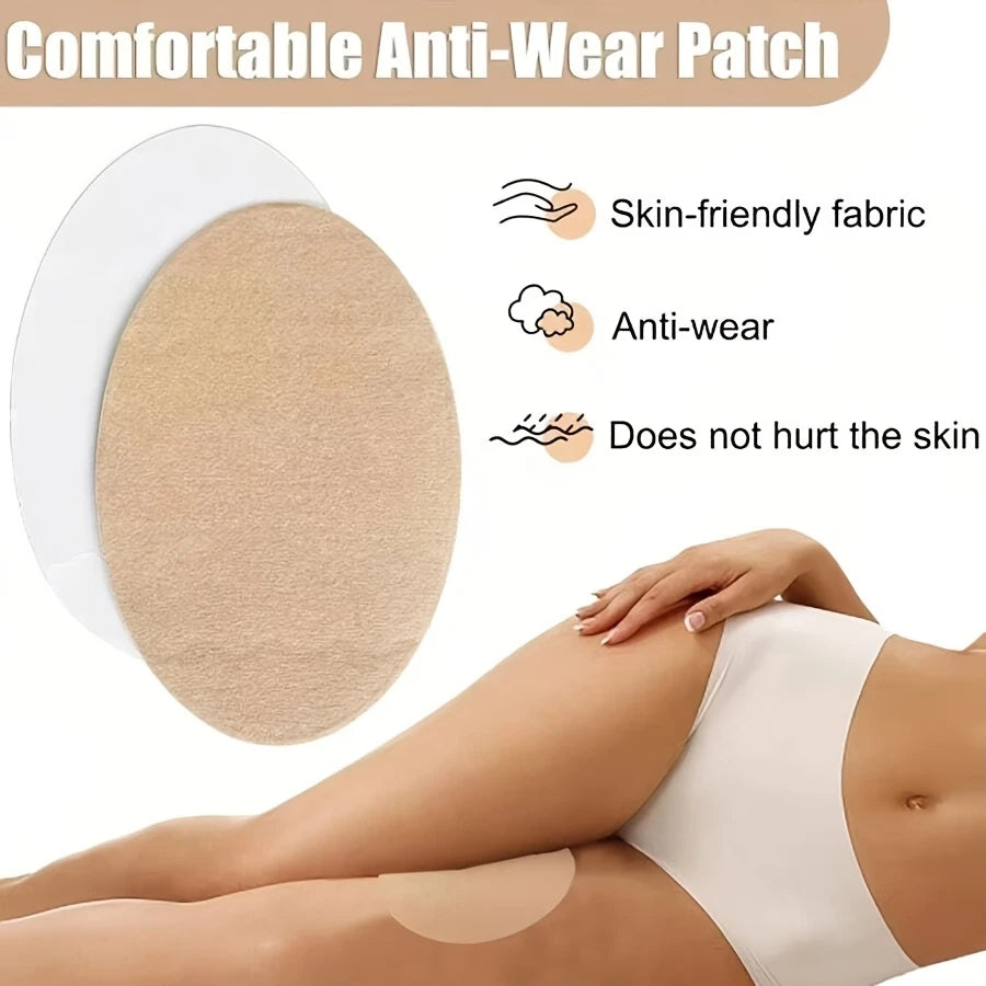 10pcs Invisible Adhesive Stickers, Anti-Scratch Leg Pads, Anti-Slip, Woven Polyester Fiber, for Women