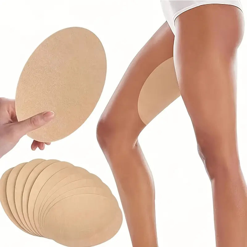 10pcs Invisible Adhesive Stickers, Anti-Scratch Leg Pads, Anti-Slip, Woven Polyester Fiber, for Women