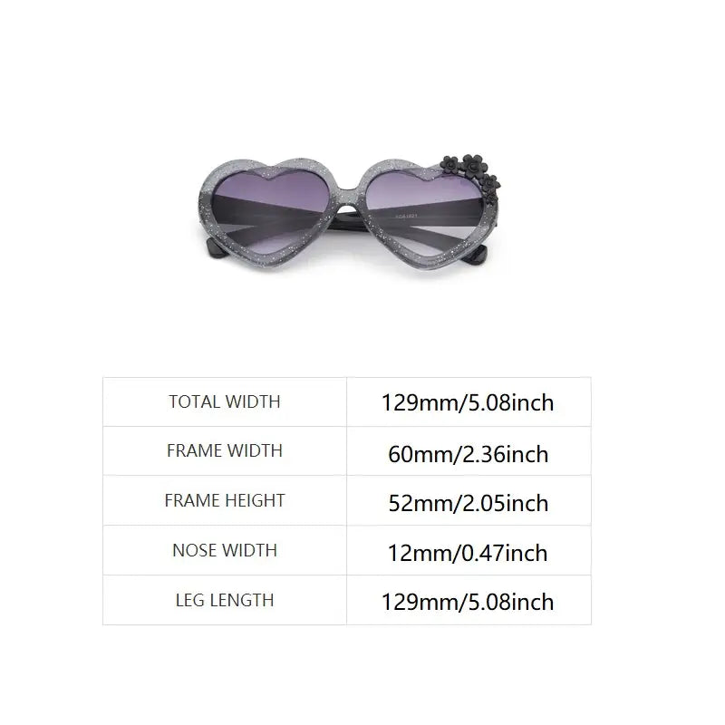 2pcs Purple and PinknGirls Boys Cute Cartoon Flower Fashion Glasses Fashion Cute Children Lovely Vintage Glasses Trend Classic Kids fashionable glasses