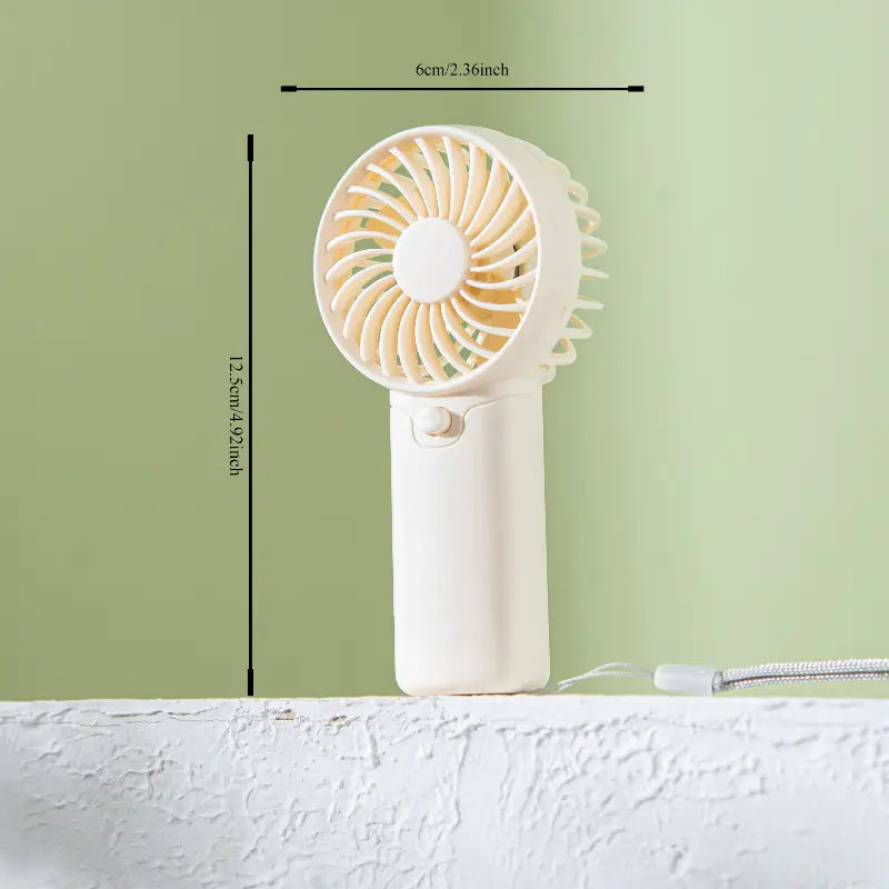 Compact & Lightweight Portable Mini Fan, Battery-Operated - Ideal for Office, Outdoor, Travel & Camping - Stay Cool Anywhere, Anytime! (AAA Batteries Not Included)