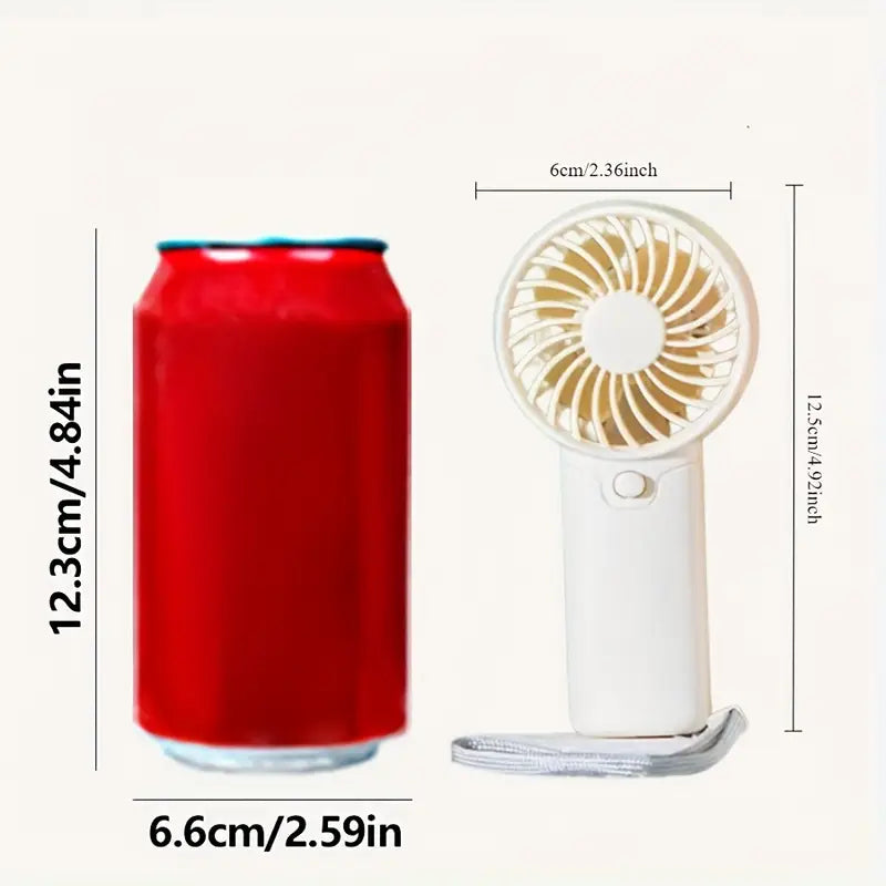 Compact & Lightweight Portable Mini Fan, Battery-Operated - Ideal for Office, Outdoor, Travel & Camping - Stay Cool Anywhere, Anytime! (AAA Batteries Not Included)