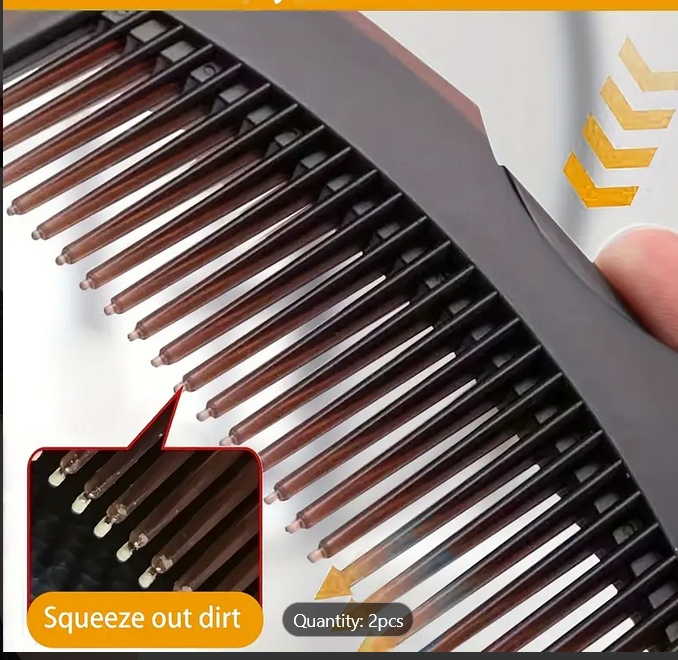 2 Dandruff Combs, Stainless Steel Fine-Tooth Comb, Scalp Psoriasis Comb, Dandruff Comb, Scalp Cleaning And Detoxification Comb, Lice Comb, Scalp Massage Comb, Multifunctional Comb for Men And Women