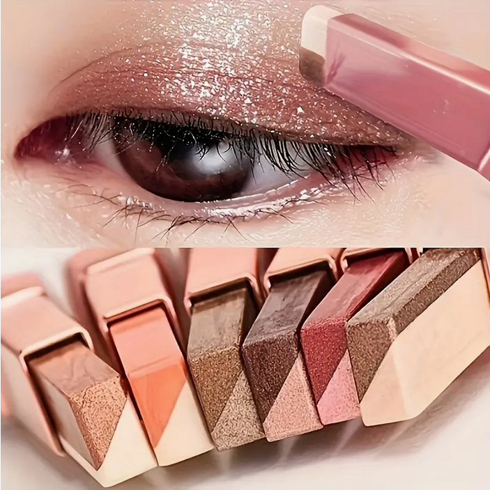 6pcs Two-color Eye Shadow Stick Set Pearlescent Matte High Gloss Eye Shadow Stick Durable Waterproof Not Easy To Take Off Makeup Perfect Christmas Gift Valentines Day Gifts