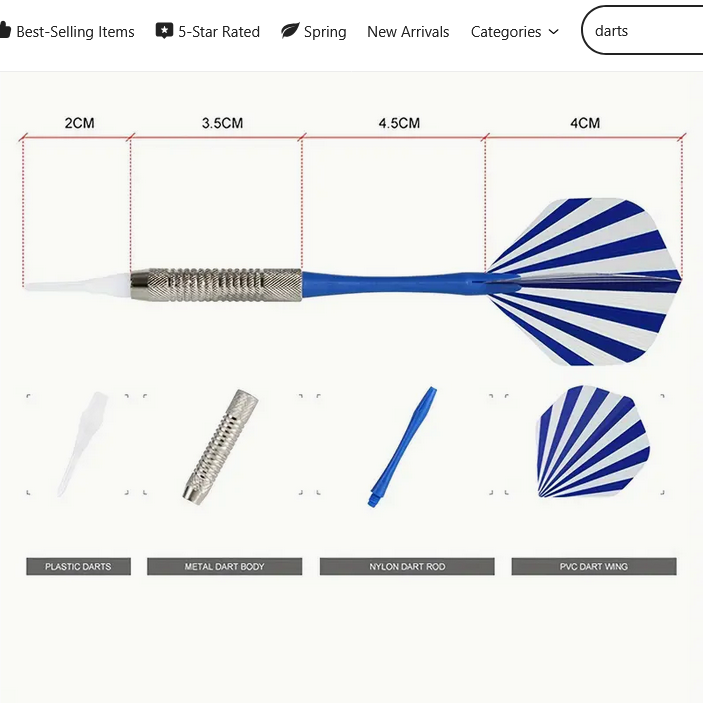 Upgraded Electronic Dart Board, Auto-Scoring Compact Digital Soft Tip Dart Boards Automatic Scoring Dart Plate With LCD Display 6pcs Darts, 31.5 * 43cm/ 12.4 * 16.9inch, Made Of High-grade Material, Which Is Durable Brand: GREENSEN