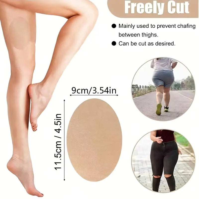 10pcs Invisible Adhesive Stickers, Anti-Scratch Leg Pads, Anti-Slip, Woven Polyester Fiber, for Women