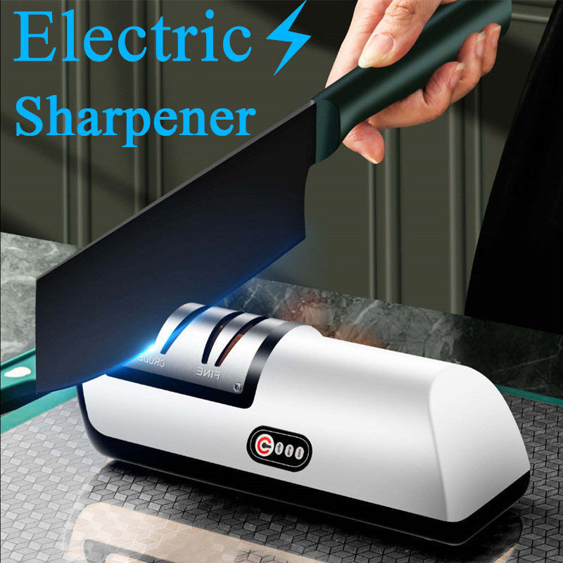 USB Rechargeable Electric Knife Sharpener Automatic Adjustable Kitchen Tool For
