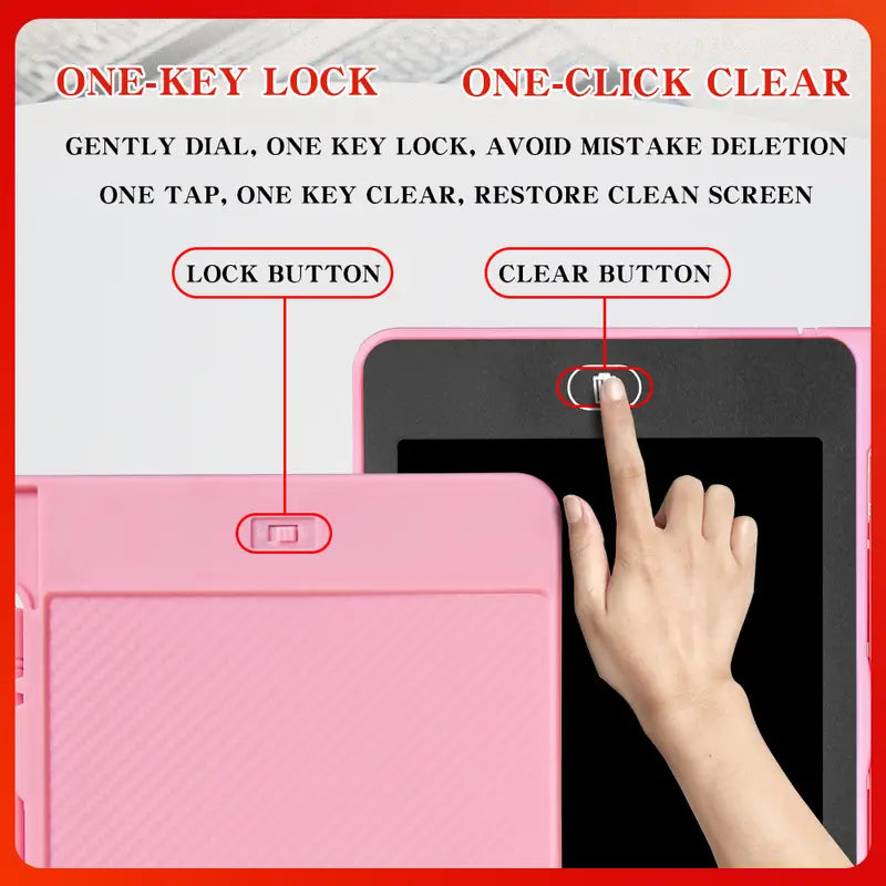 6.5-Inch LCD Writing Tablet for Girls and Boys - Colorful Doodle Board, Drawing Pad, Educational Christmas/Birthday Gift, Ideal for Halloween, Thanksgiving, and Christmas