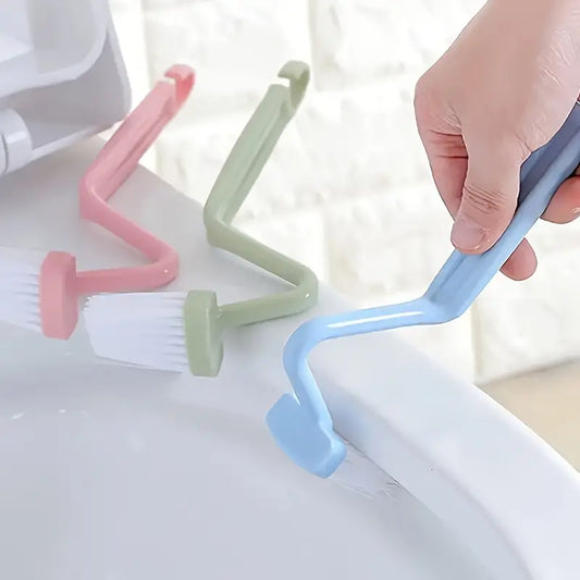 1 pcs Brush - Wall-Hanging, Manual, No-Scrub Design for Efficient Corner Cleaning in Bathrooms, Durable Plastic with Soft Bristles, Toilet Brush