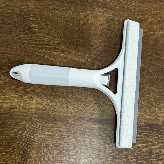 1pc, 3 In 1 Glass Wiper With Scraper And Sprayer, Window Cleaner, Multifunctional Handheld Shower Window Glass Scraper For Spraying, Washing And Scraping, Squeegee For Window, Tile, Car Windshield, Mirror, Bathroom, Cleaning Supplies, Cleaning Tool