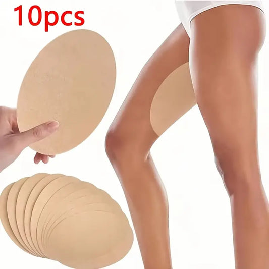10pcs Invisible Adhesive Stickers, Anti-Scratch Leg Pads, Anti-Slip, Woven Polyester Fiber, for Women