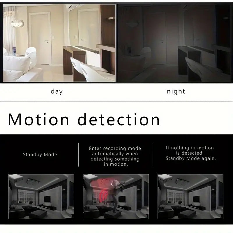 1pc MINI CAMERA, HD Mini Camera Security Protection Night Vision Cam Motion Detection Security Camcorders built-in battery Camera Micro Camcorder SD Card Loop Recording